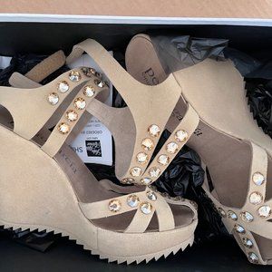 Pedro Garcia Platform Crystal Sandals